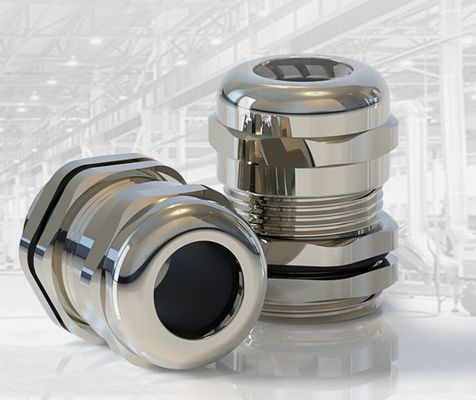 M12X1.5(3-6.5) Waterproof Nickel plated brass Cable Gland IP68 Cable Connector