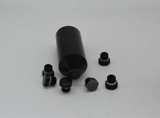Black Insulated Polyolefin Cable End Caps Heat Shrinkable IP67 Heat Shrink Wire End Caps