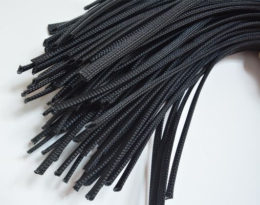 Customized PET Expandable Braided Sleeving Braided Wire Sleeve UL RoHS