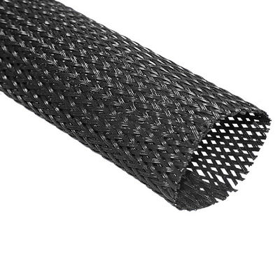 Customized PET Expandable Braided Sleeving Braided Wire Sleeve UL RoHS