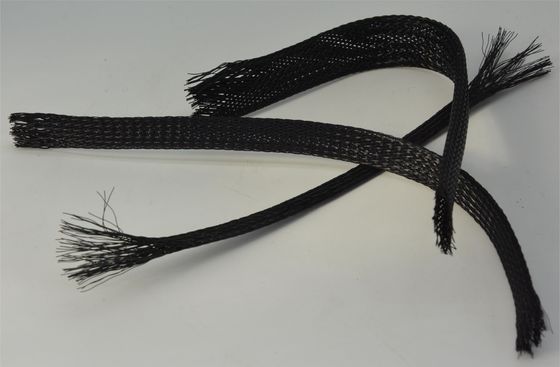 Wear Resistant PET Expandable Braided Sleeving High Flexibility
