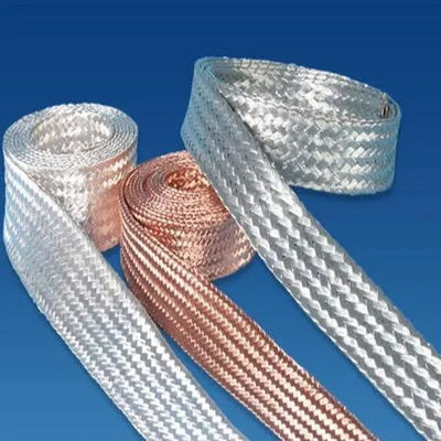 Tin Plated Flexible Copper Braided Connector Corrosion Resistance For Electrical Equipments