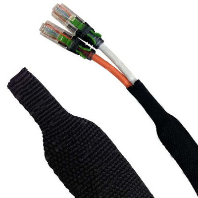 High Flexibility PET Expandable Braided Sleeving Abrasion Resistance