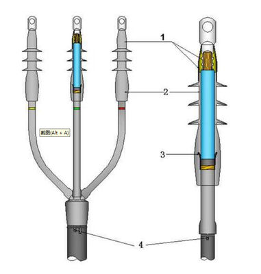 Liquid Silicone Rubber Cold Shrink Termination Kits up to 42 kV Easy to Install Cold Shrink Splice Kits