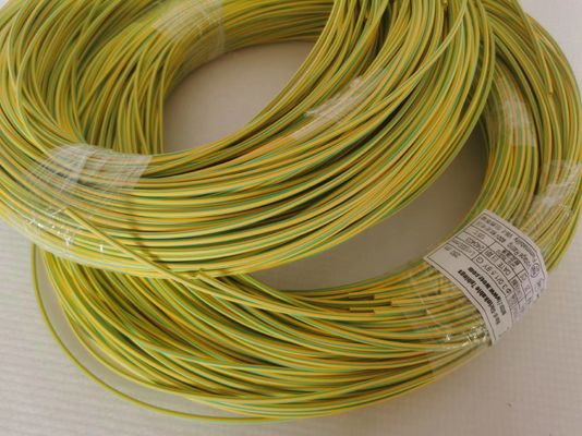 Yellow/Green Striped Thin Wall Cross-linked Polyolefin Heat Shrink Tubing