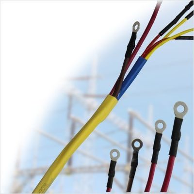Elongation 200% Dual Wall Adhesive Lined Polyolefin Heat Shrink Tubing