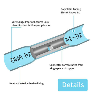 Operating Temperature -45℃-125℃ Heat Shrink Insulation Connectors