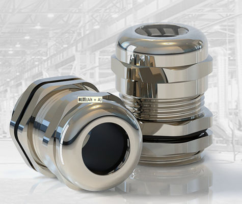 Nickel plated brass cable gland IP68 Waterproof Connector
