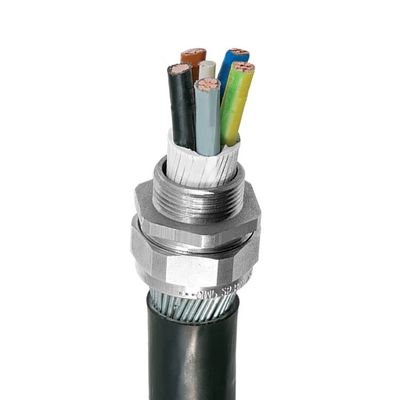 M10X1.5(3-6.5) Nickel plated brass cable gland IP68 Waterproof Connector