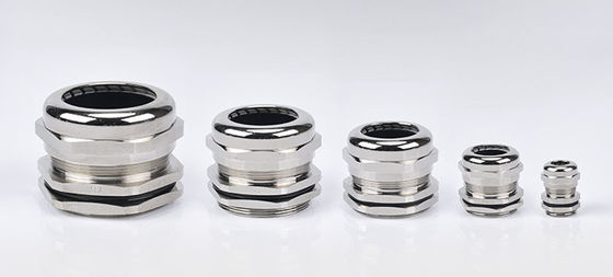 M12X1.5(3-6.5) Waterproof Nickel plated brass Cable Gland IP68 Cable Connector