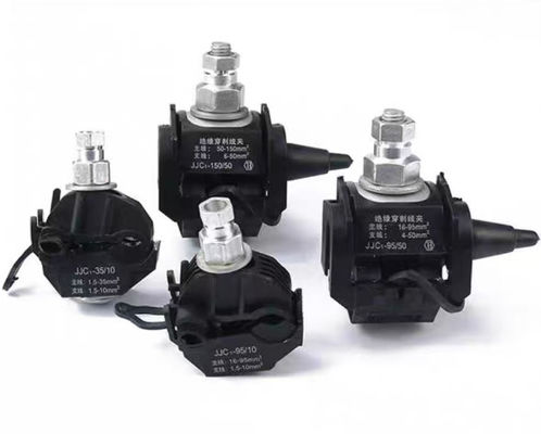 1KV High Low Voltage Cable Splitter Cable Insulation Piercing Connectors JJC-2-95 No Peeling Piercing Clamp